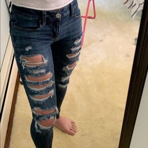 American eagle ripped jeans